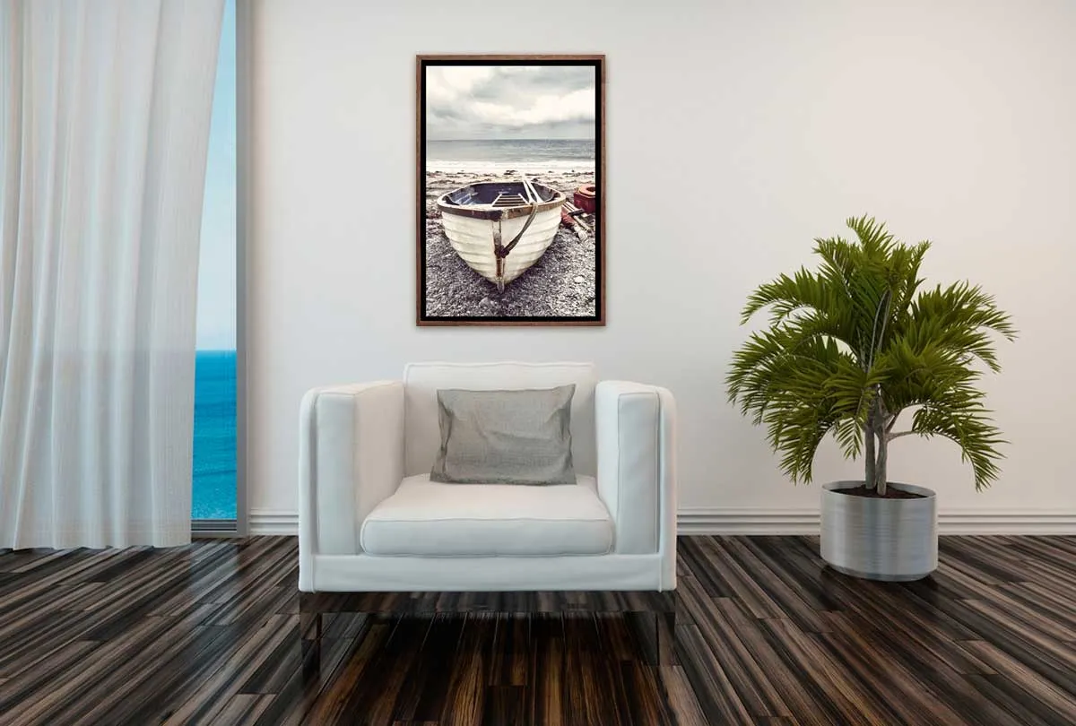 Boat on Beach | Canvas Wall Art Print