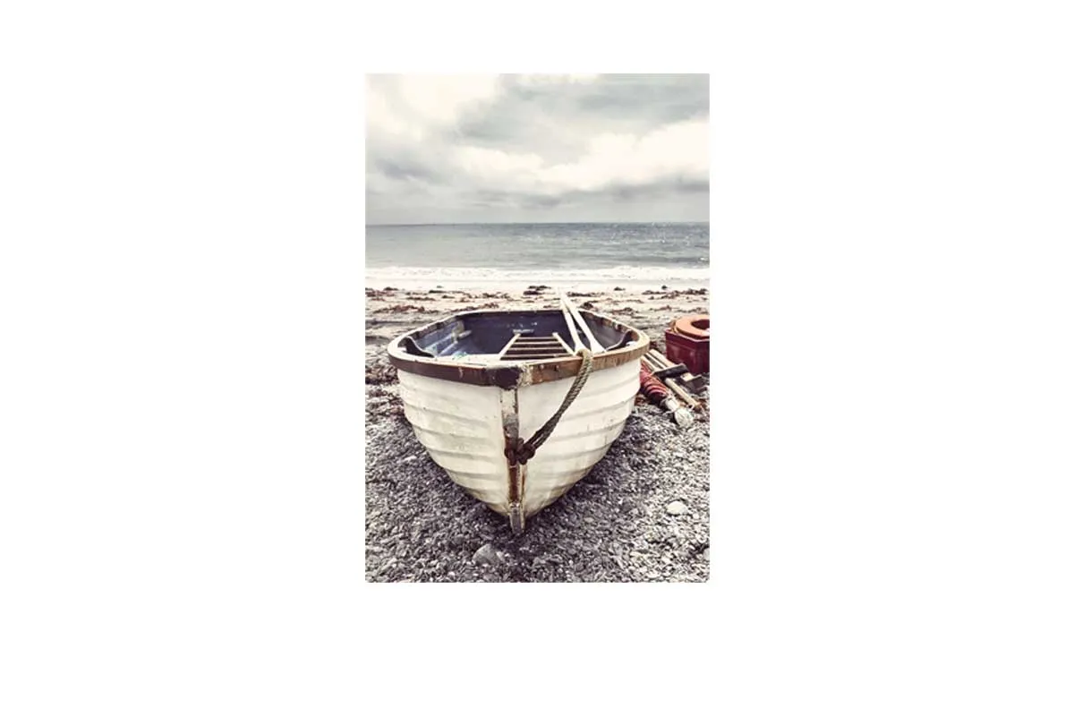 Boat on Beach | Canvas Wall Art Print