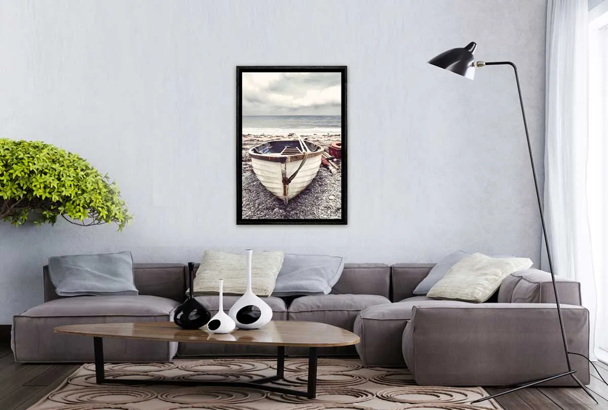 Boat on Beach | Canvas Wall Art Print