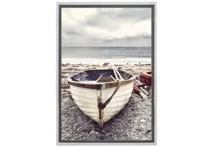 Boat on Beach | Canvas Wall Art Print