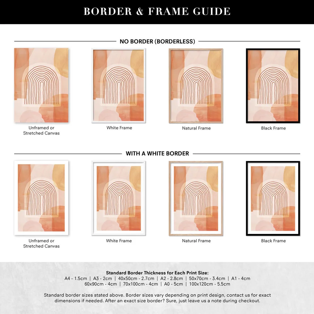 Boho Abstracts | Terra Arches I - Art Print