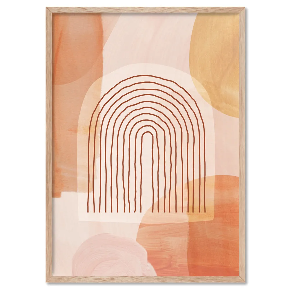 Boho Abstracts | Terra Arches I - Art Print