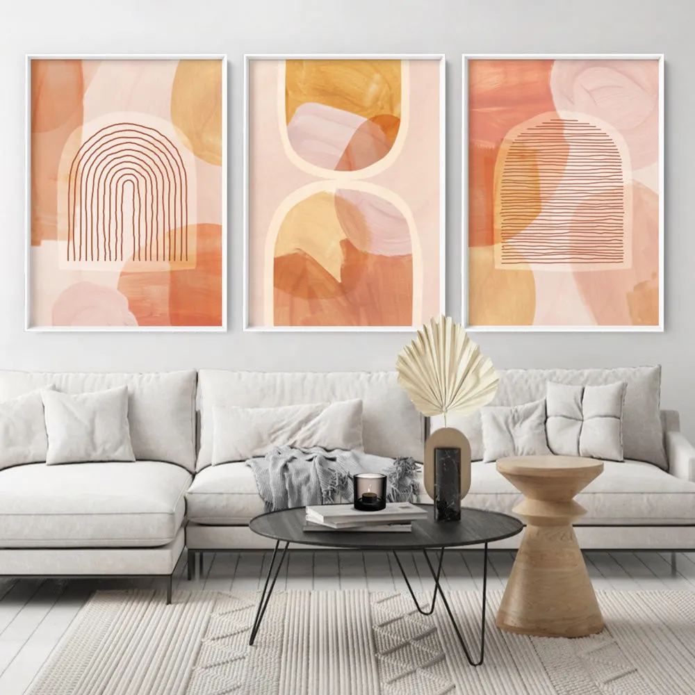 Boho Abstracts | Terra Arches I - Art Print