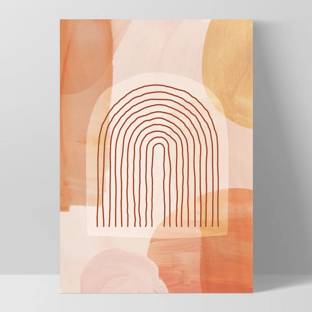 Boho Abstracts | Terra Arches I - Art Print