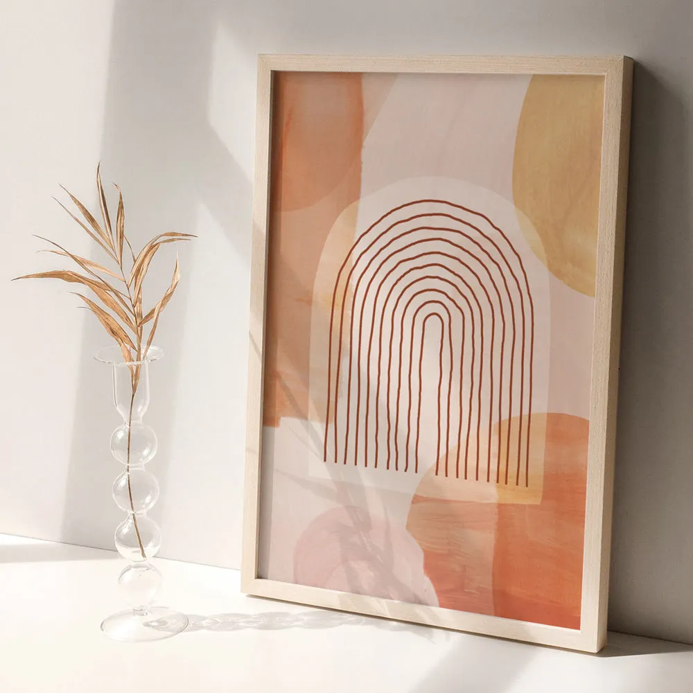 Boho Abstracts | Terra Arches I - Art Print