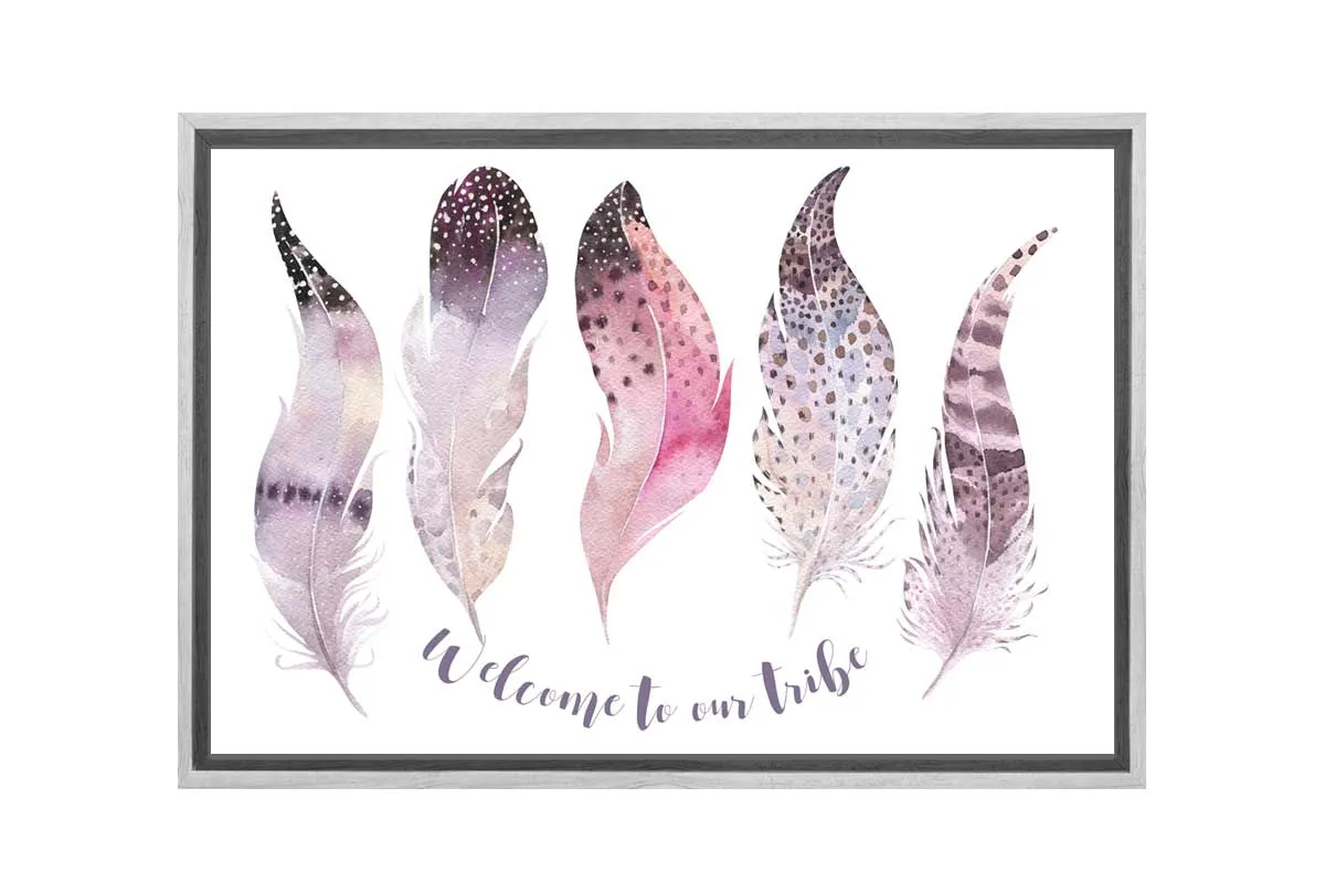 Boho Floral Deer | Canvas Wall Art Print