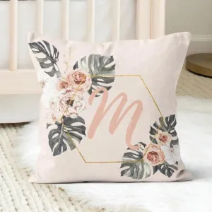 Boho Tropics Personalized  Nursery Pillow