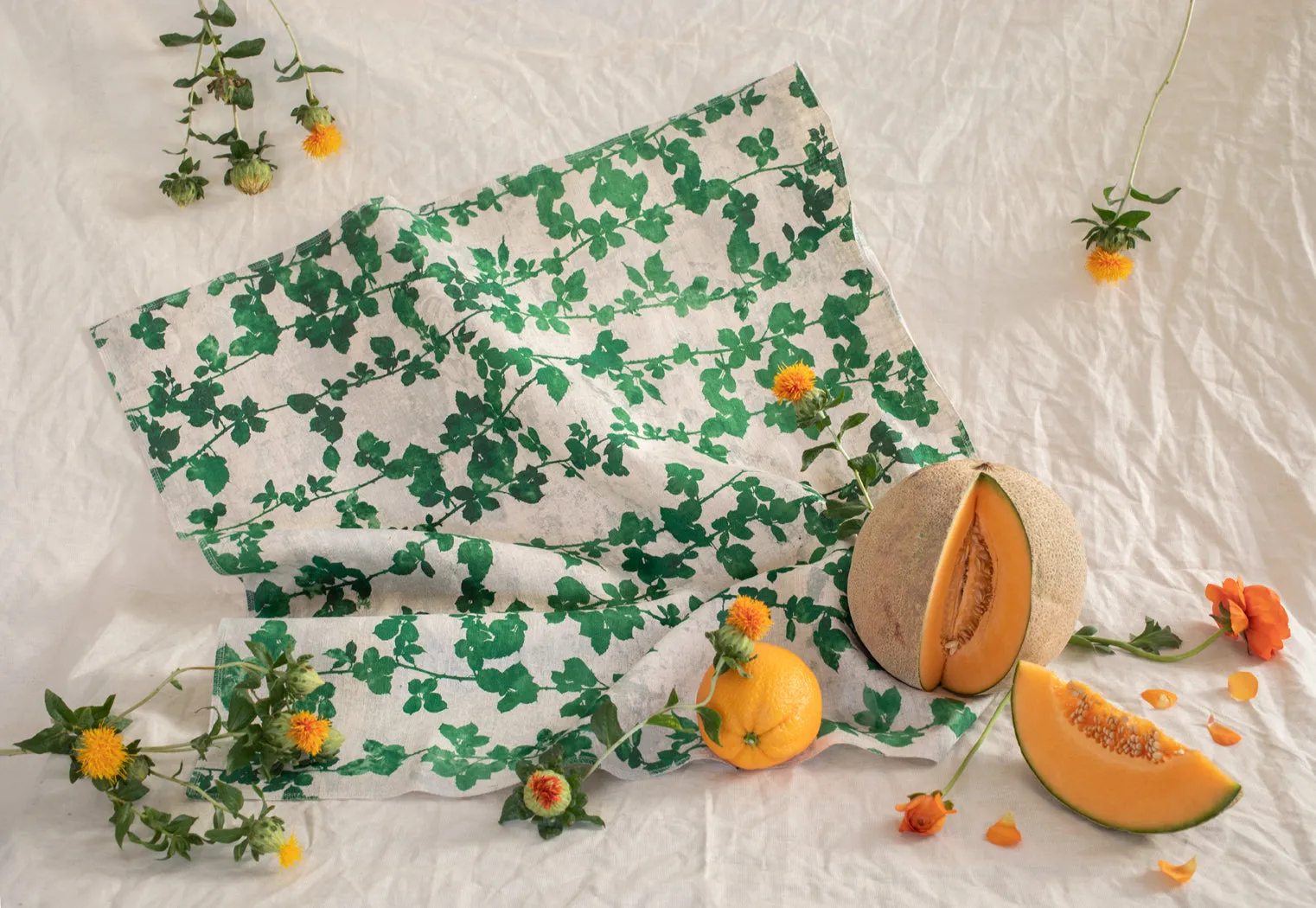 Brambles Green Pillow