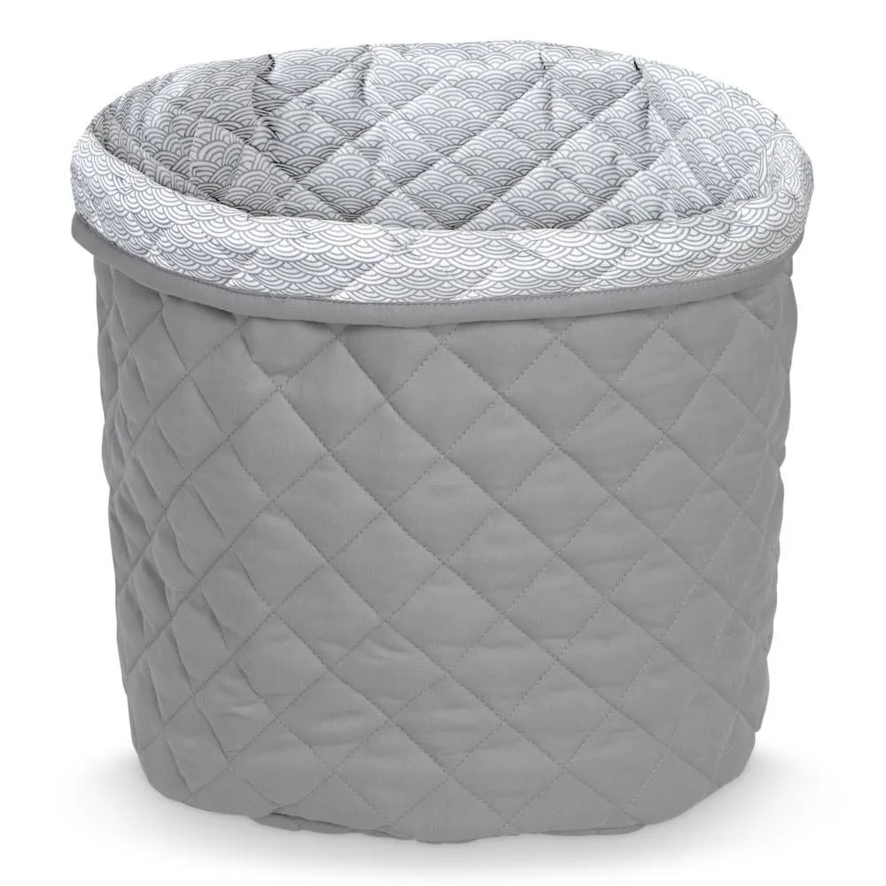Cam Cam Quilted Storage Basket in Grey - Medium