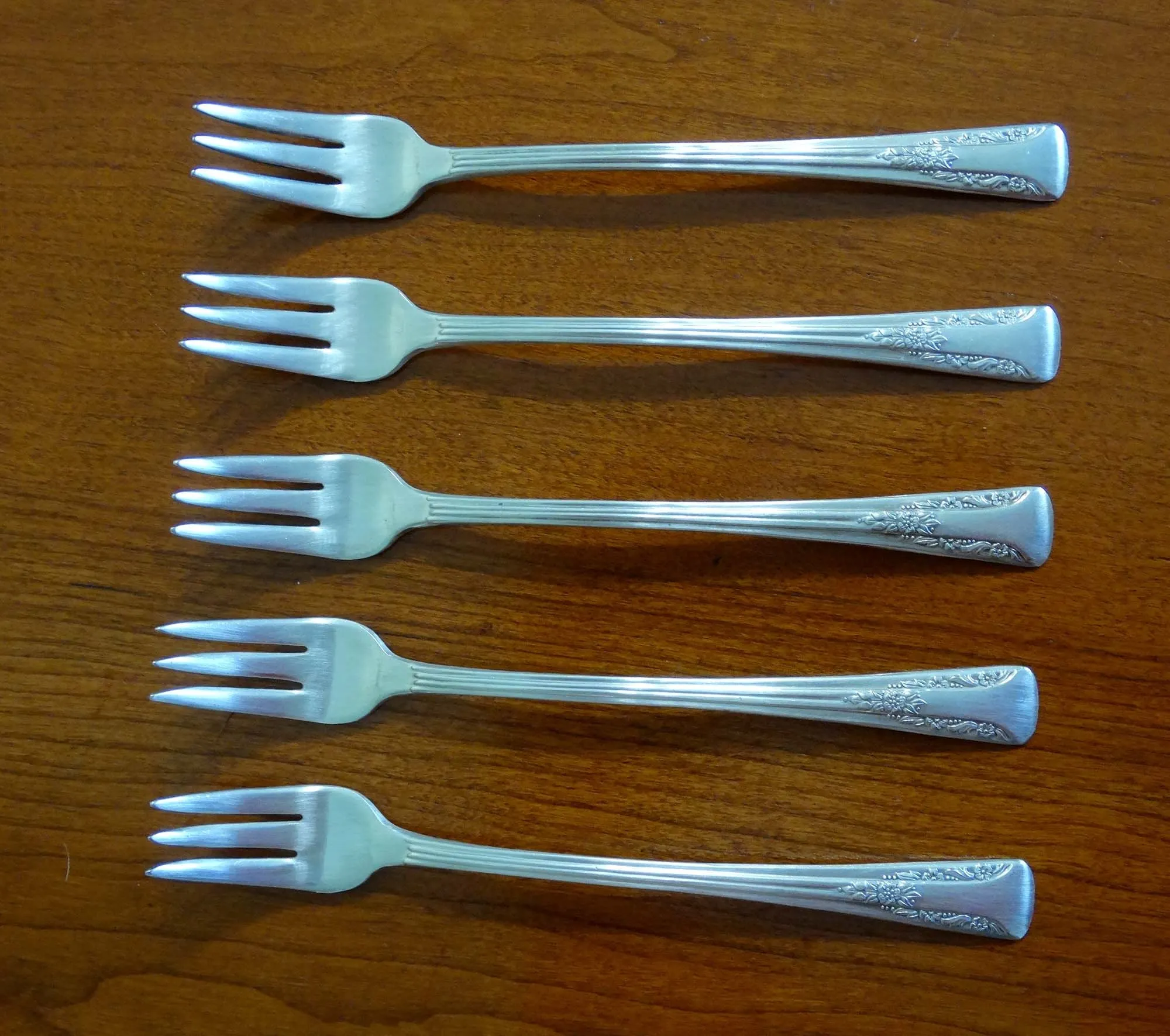 Camelia Silver Plate Forks