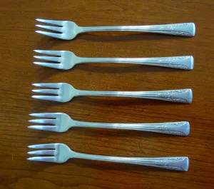 Camelia Silver Plate Forks