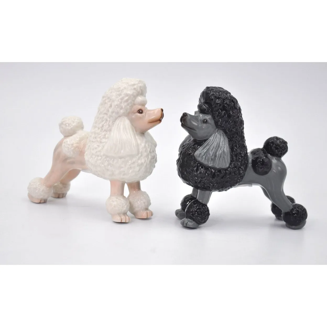 Ceramic Poodle Dogs Salt and Pepper Shakers Gift for Dog Lovers