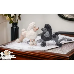 Ceramic Poodle Dogs Salt and Pepper Shakers Gift for Dog Lovers