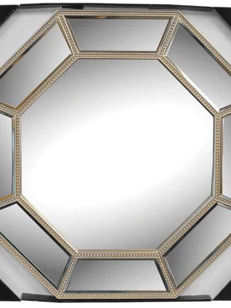 Champagne Octagon Wall Mirror (Available in a pack of 4)