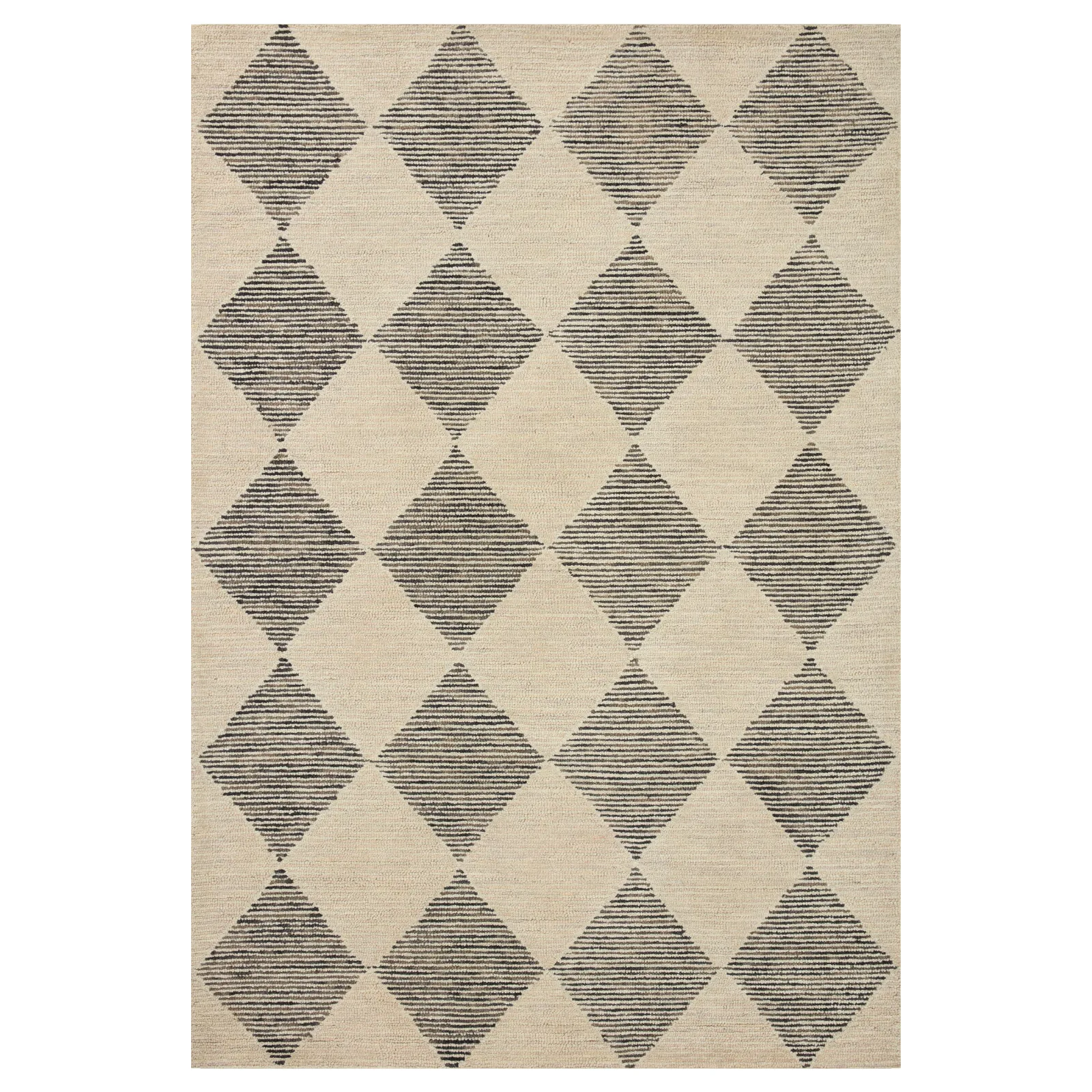 Chris Loves Julia x Loloi Francis Beige / Charcoal Rug