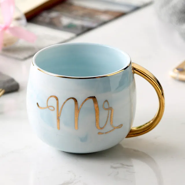 Creative Marble Design Porcelain Breakfast Coffee Mug