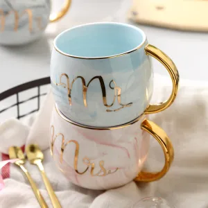 Creative Marble Design Porcelain Breakfast Coffee Mug