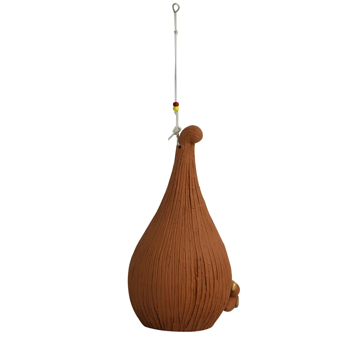 'Cuckoo in a Nest' Handmade Garden Decorative Bird House In Terracotta