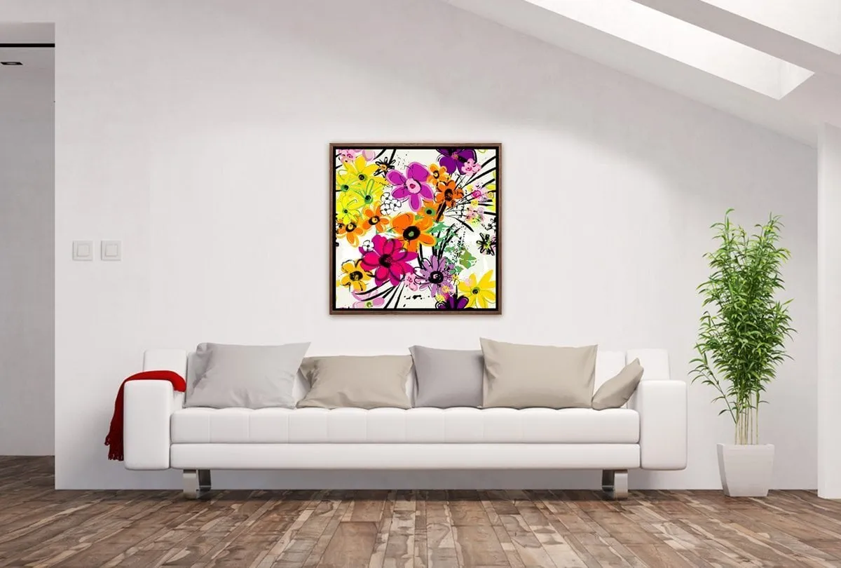 Daisies Abstract 2 | Canvas Art Print