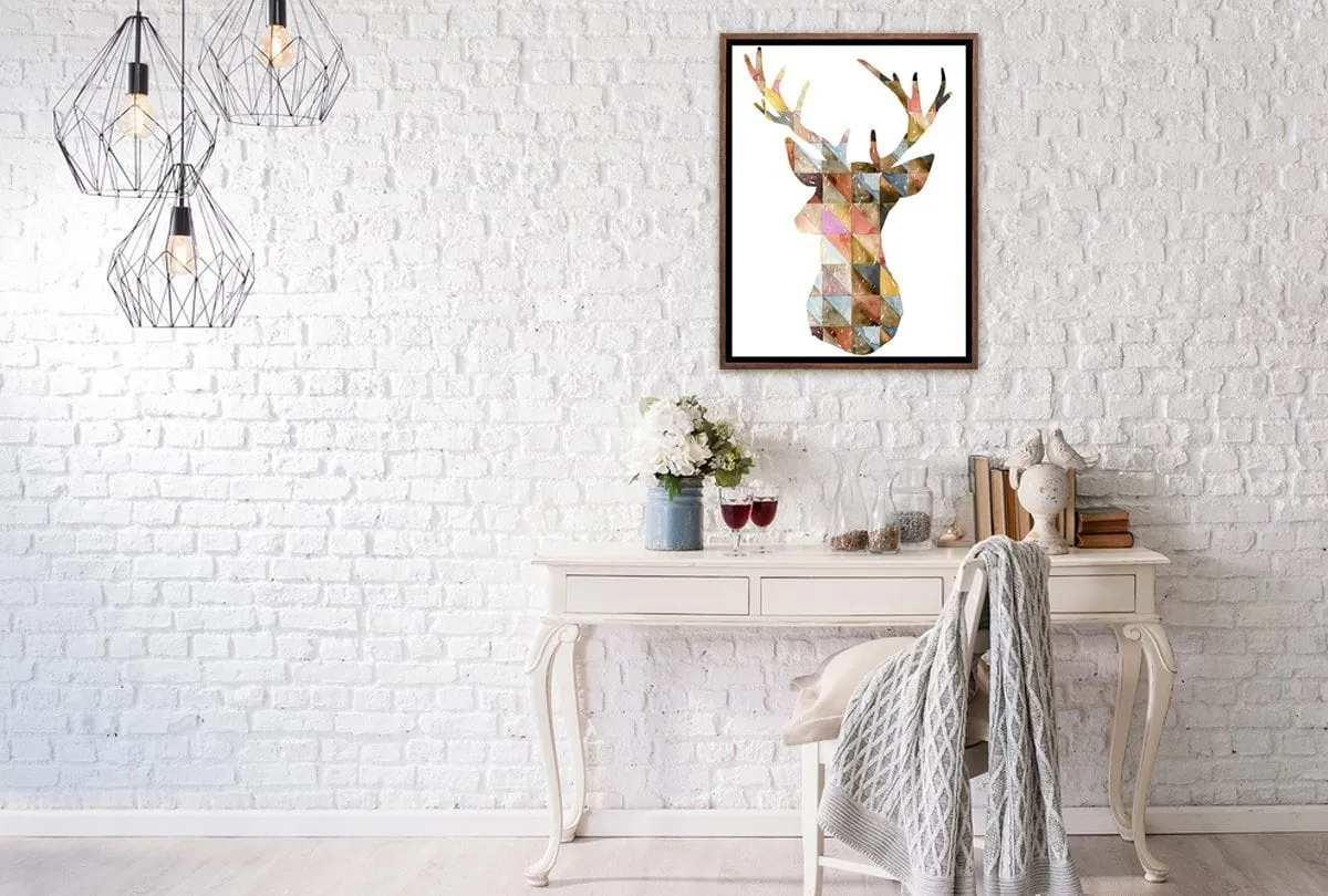 Deer Abstract | Canvas Wall Art Decor