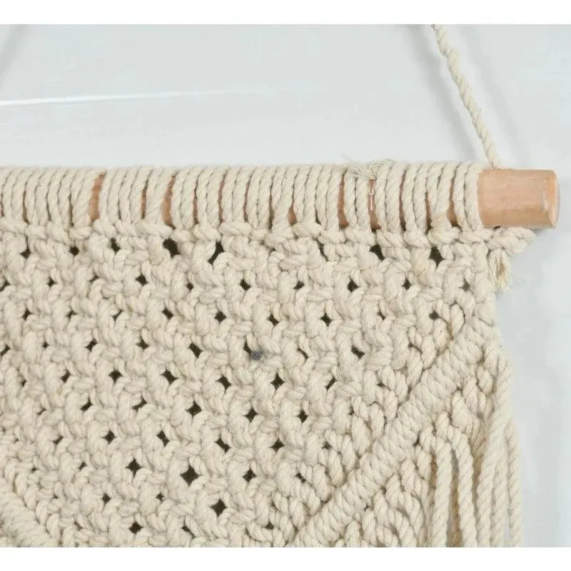 Double Triangle Macrame Wall Hanger | 8 x 14 inches