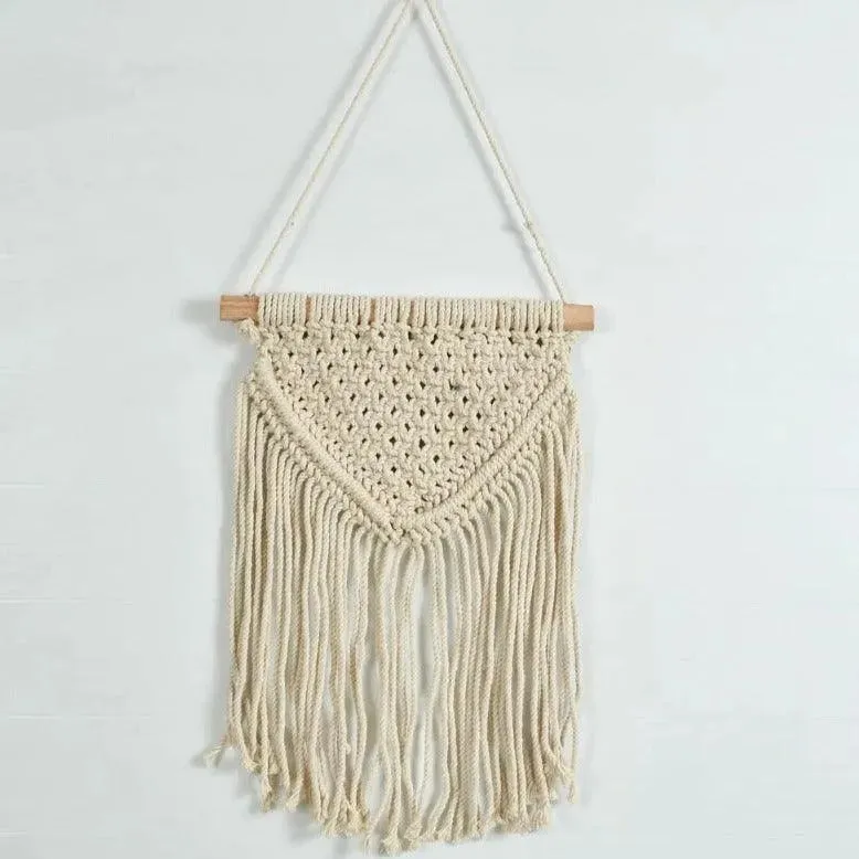Double Triangle Macrame Wall Hanger | 8 x 14 inches