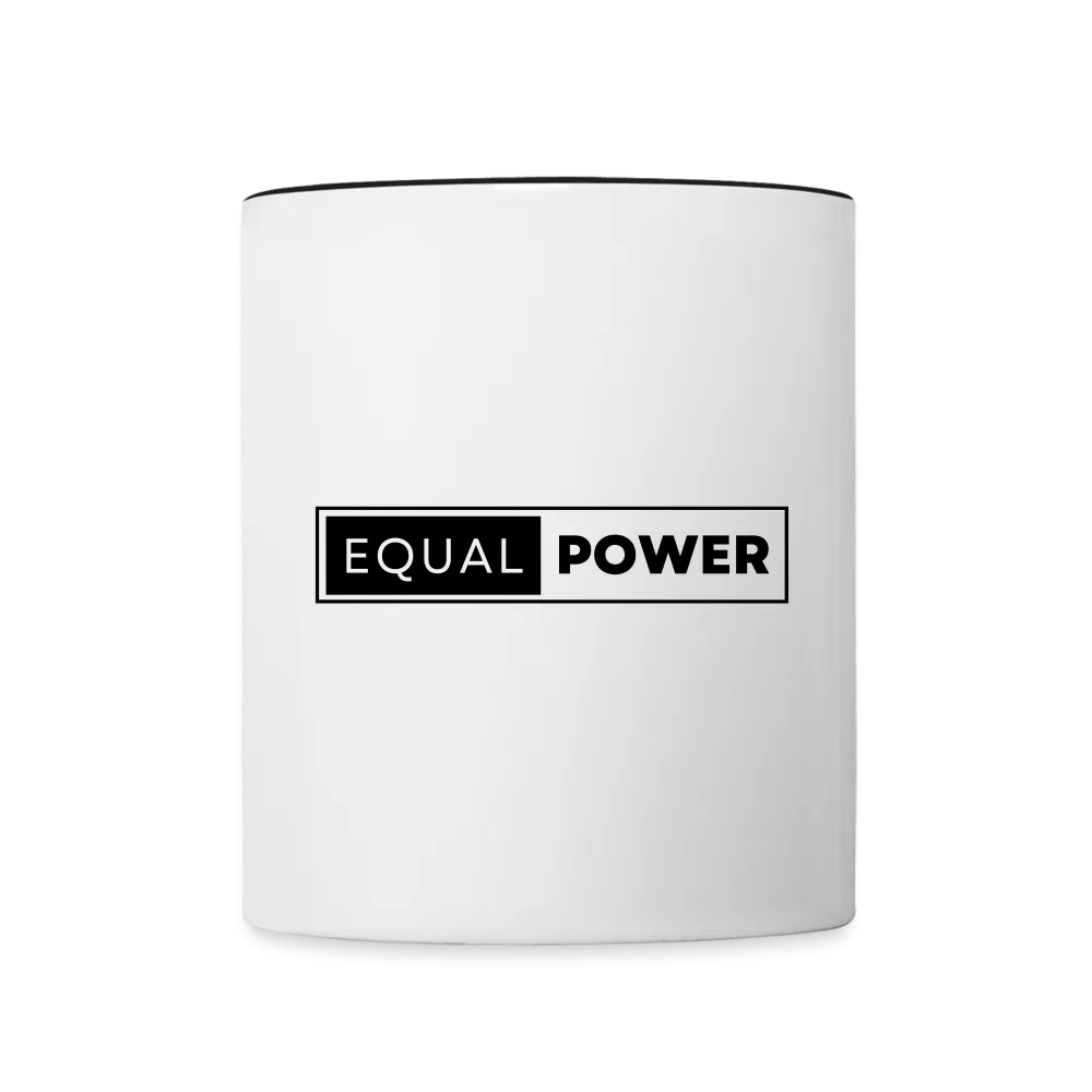 Equal Power Contrast Coffee Mug - EP-Black