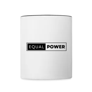 Equal Power Contrast Coffee Mug - EP-Black
