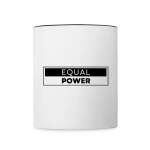Equal Power Contrast Coffee Mug - EPV-Black