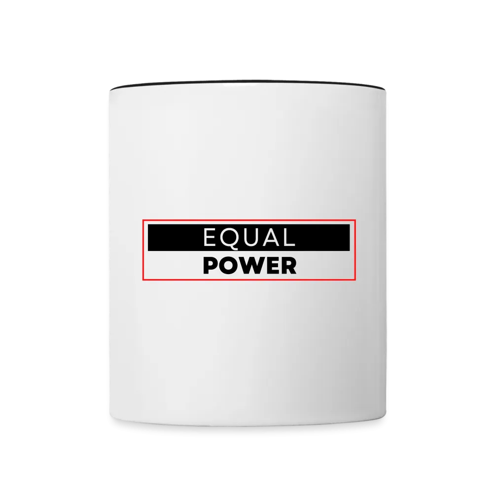 Equal Power Contrast Coffee Mug - EPV-Red