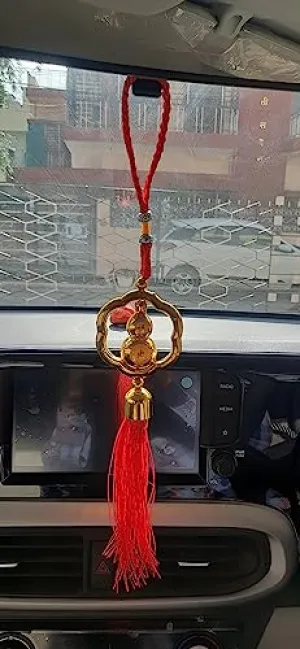 Evil Eye Wind Chime for Home & Office Wall Hanging for Home Protection | Car Hanging | Brings Positive Vibes & Removes Negative Energy | Turkish Evil Eye Wind Chime Gold Kalash