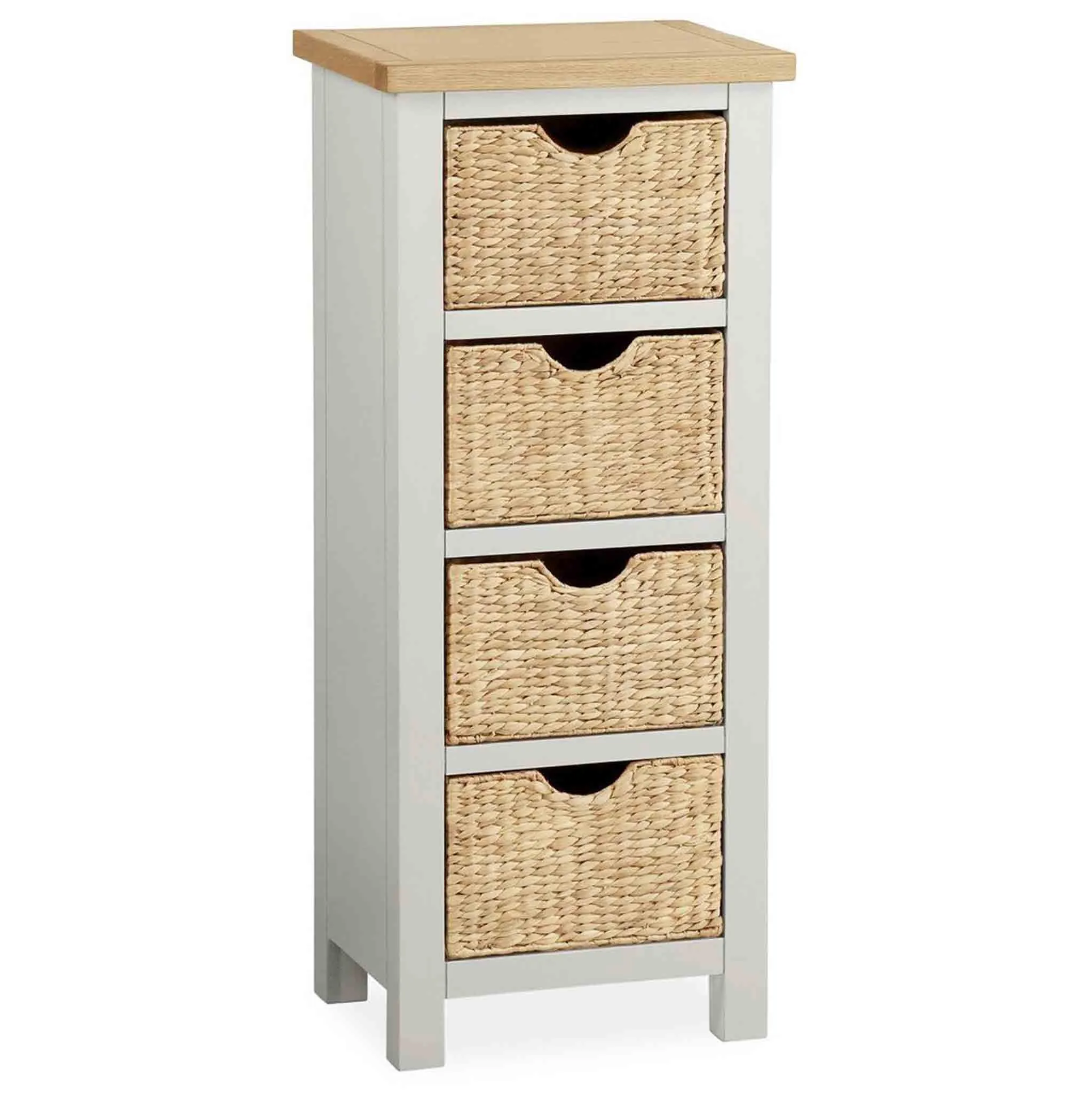 Farrow Grey Tallboy Chest with Baskets