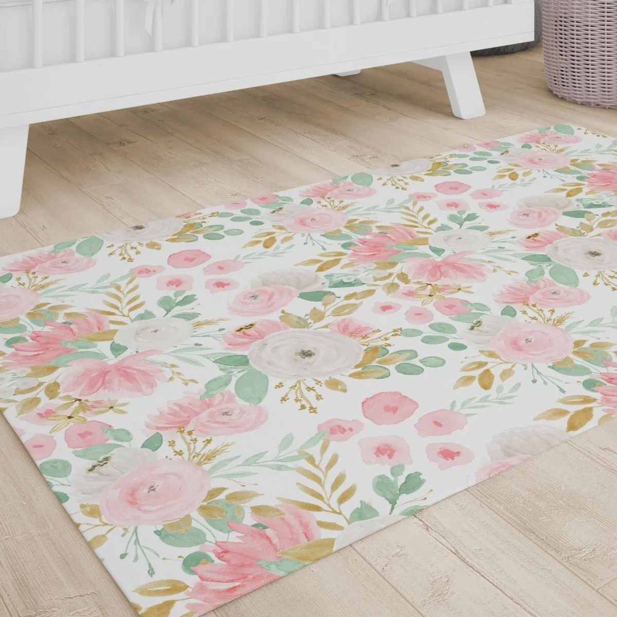 Floral Jungle Nursery Rug