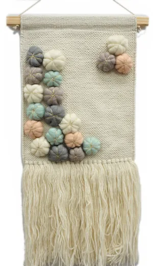 Flower Puff Wall Hanging