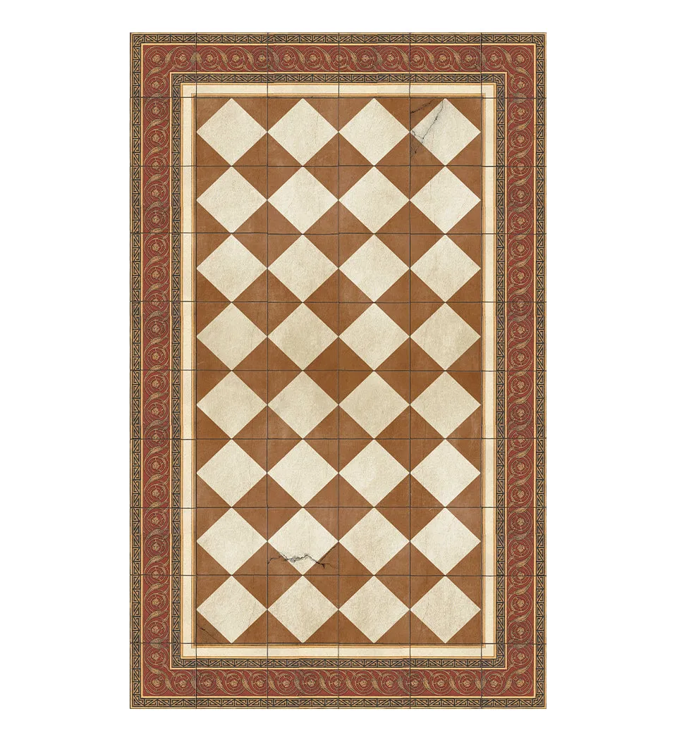 Gambit Camel Antique Vinyl Rug