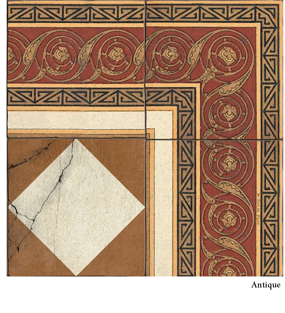 Gambit Camel Antique Vinyl Rug