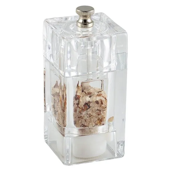 GenWare Clear Square Salt/ Pepper Grinder 10cm pack of 1