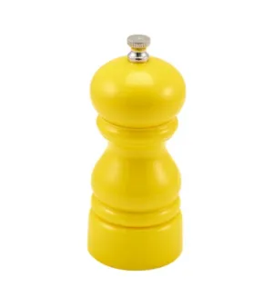 Genware SPY12 Salt Or Pepper Grinder Yellow 12.7cm