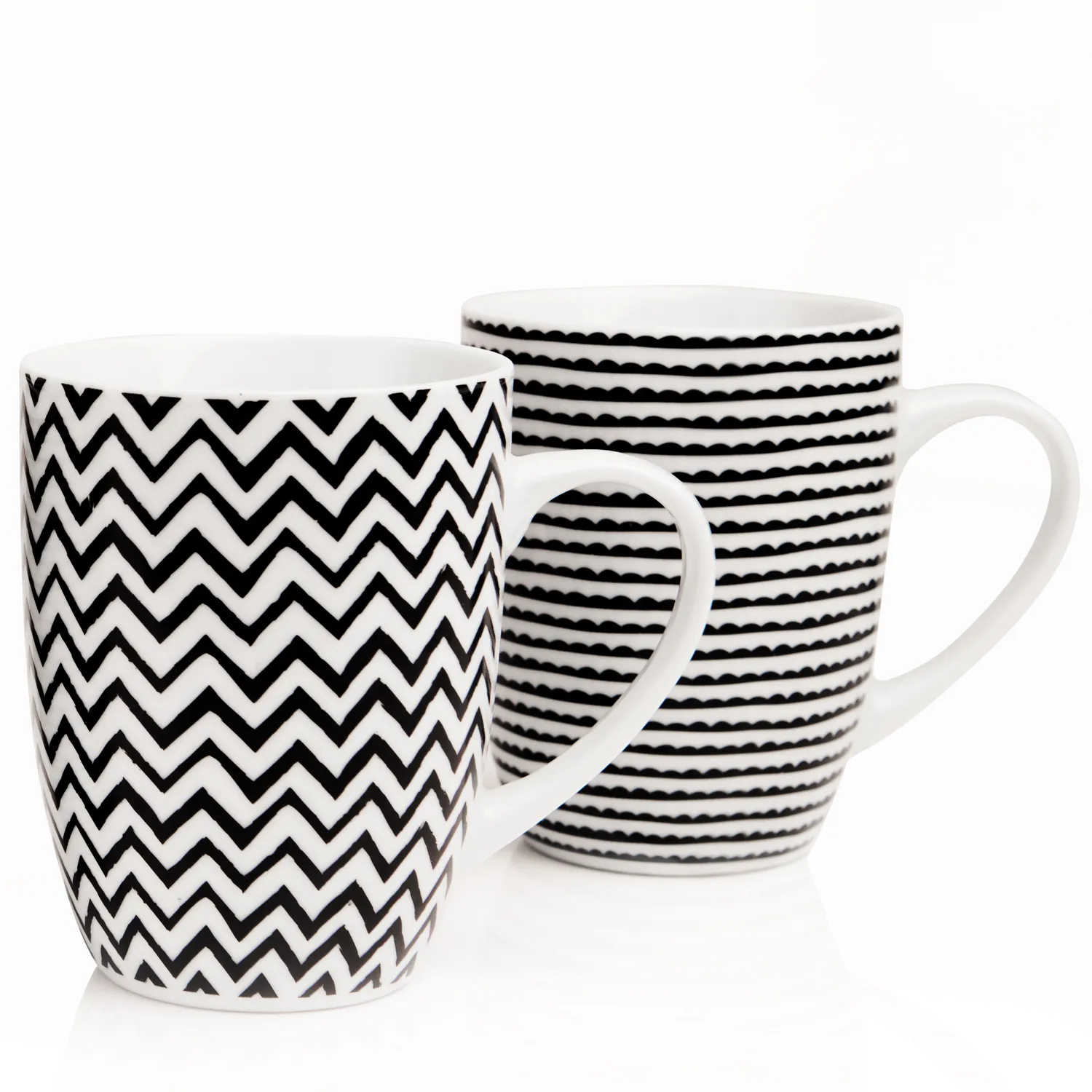Geo Sketch Set of 4 Mugs