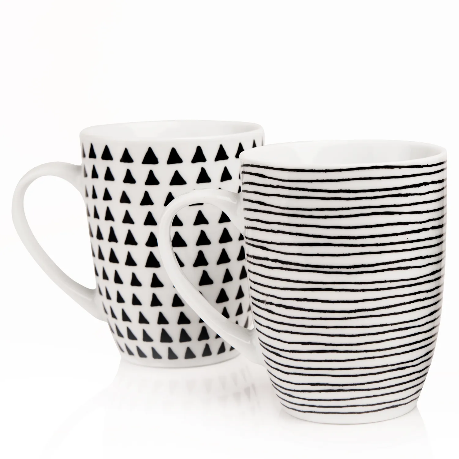 Geo Sketch Set of 4 Mugs
