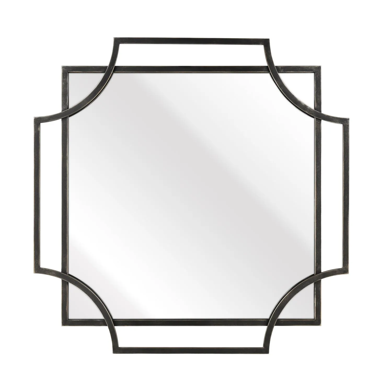 Giles Wall Mirror in Antique Black