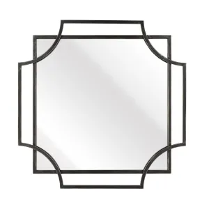 Giles Wall Mirror in Antique Black