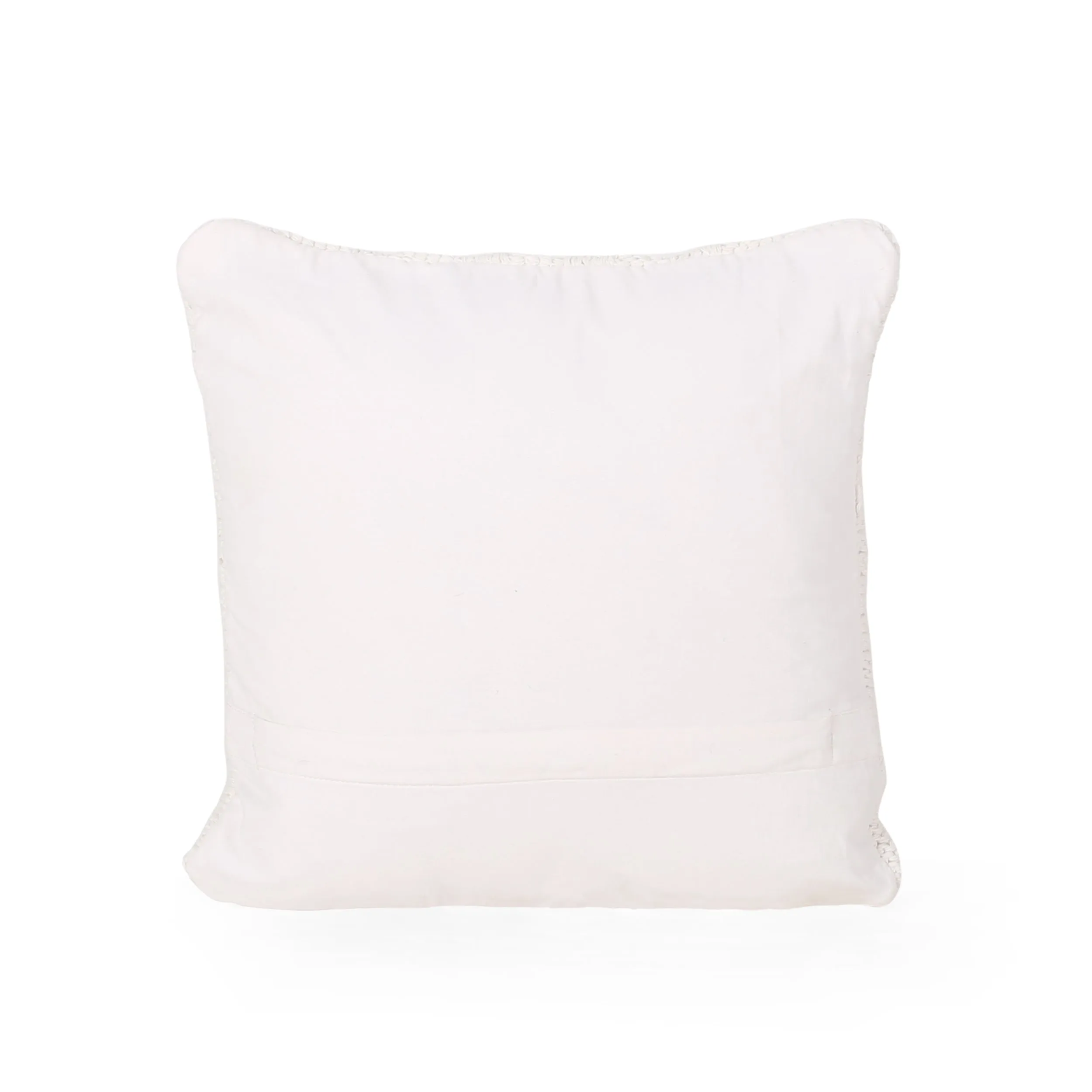 Grace Boho Cotton Throw Pillow (Set of 2), Beige