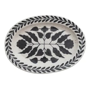 HAND PAINTED FLORAL PLATTER