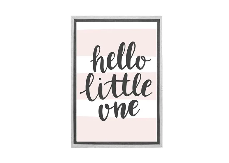 Hello Little One Pink | Scandinavian Kid's Wall Art Print