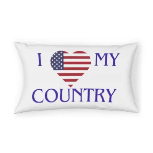 I love my Country America Pillow Sham