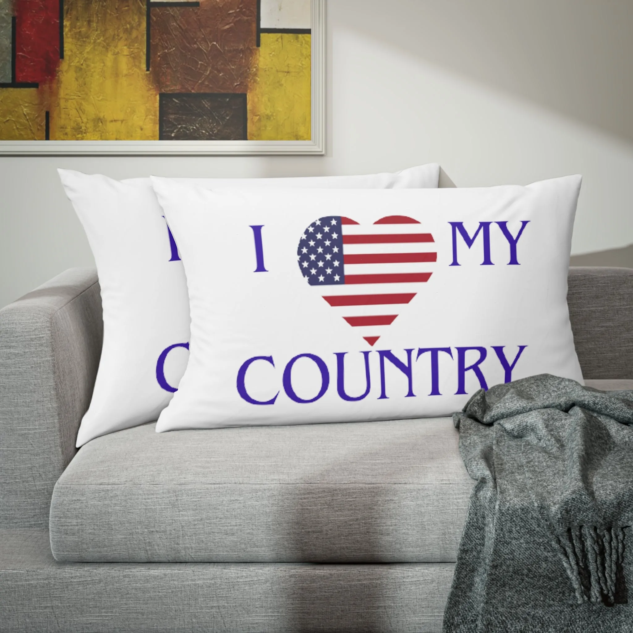 I love my Country America Pillow Sham