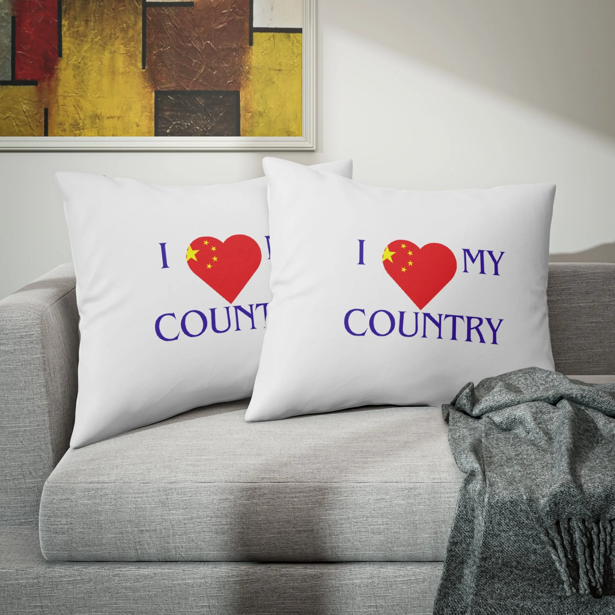 I love my country China Pillow Sham
