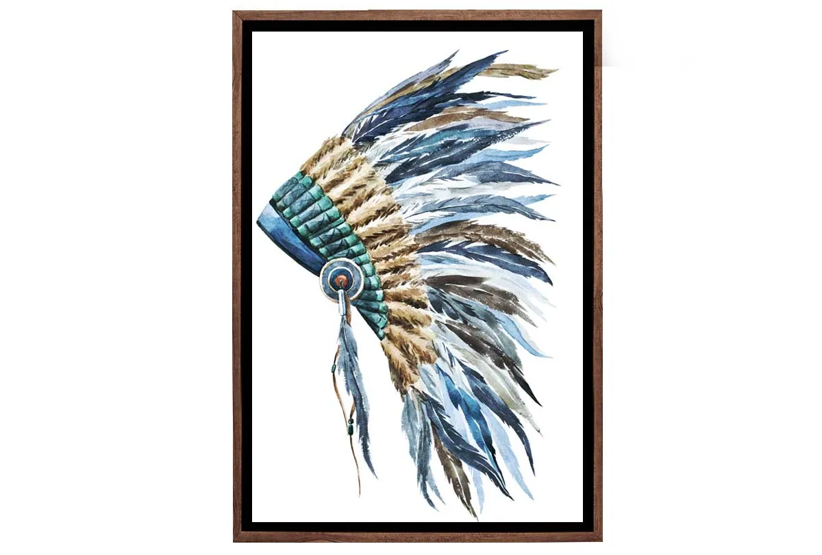 Indian Headdress 2 | Canvas Wall Art Print
