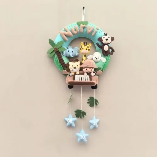 Junior Jeep Safari Personalised Ring Name Hanging